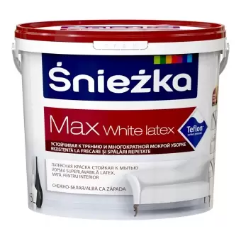 SNIEZKA MAX White Latex 5L, Emulsie interioara alba