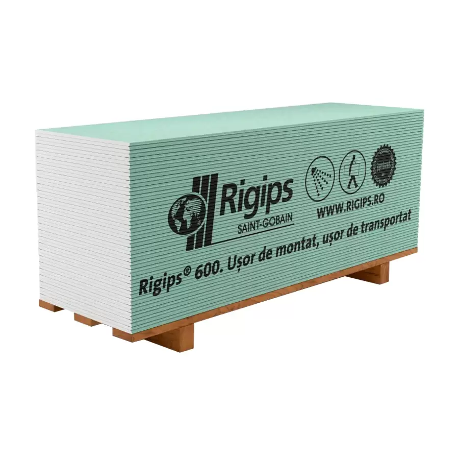 Gipscarton Rigips 12.5 x 1200 x 2500 mm