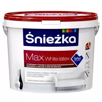 SNIEZKA MAX White Latex 1L, Emulsie interioara alba